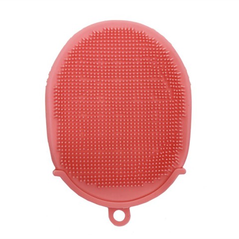 Силіконова мочалка-рукавичка для купання MGZ-0929(Pink)
