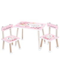 Дитячий столик M 501-14 стільниця 60 х 40 см, 2 стільчики