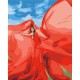 Картина за номерами "Жінка в червоному" © Lana Musienko Brushme BS37565 40x50 см