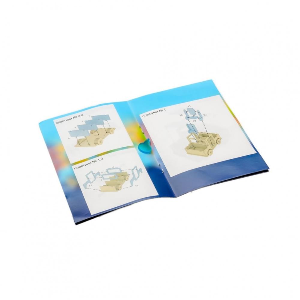 Дитячий дерев'яний 3D конструктор "Машинка" Puz-00930, 43 деталі