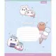 Зошит учнівський "Just be Kawaii" 012-3408C-4 у косу лінію, 12 аркушів