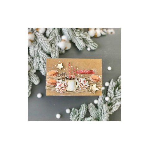 Набір для створення Різдвяних листівок "Sweet Christmas" FDGCK-041, 5 шт