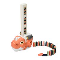 Дитяча іграшка "Динозавр-доміно" 8090-B(Rose-Red) світло, музика