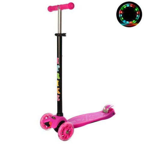 Дитячий самокат iTrike JR 3-003-P MAXI колеса, що світяться