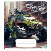 Зошит учнівський "Monster trucks" 048-3283L-1 у лінію, 48 аркушів