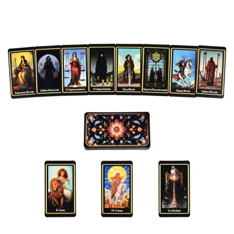 Гадальні карти Таро 30689 картка з посиланням на інструкцію 78 штук