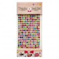 Наклейки декоративні "Стрази" F39 на планшеті 260 шт