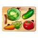 Дерев'яний пазл-вкладиш "Овочі" Ubumblebees (ПСФ122) PSF122 фон із підказкою
