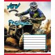 Зошит учнівський "Квадроцикли" 012-510232C-3 в косу лінію, 12 аркушів