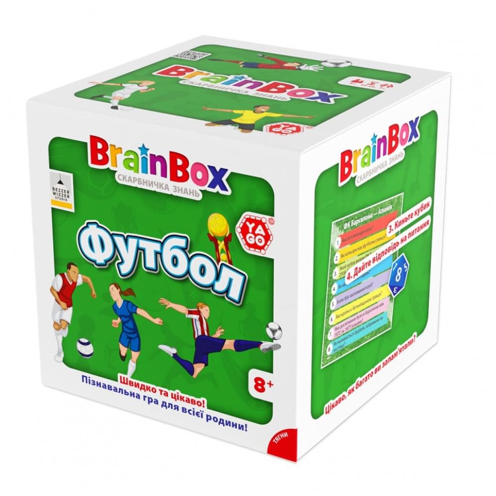 Карткова гра Brainbox "Футбол" Yago BZZBRFB02UA 55 карток 1 гральний кубик