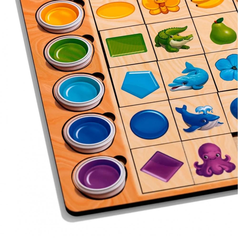 Дерев'яний пазл-вкладиш "Асоціації кольори" (ПСД268) PSD268