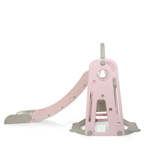 Дитяча гірка-гойдалка YG2020-1-8 пластик, з баскетбольним кільцем