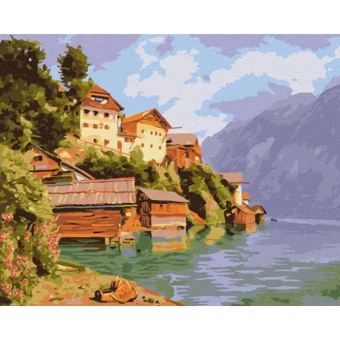 Картина за номерами "Затишна затока" ©Катерина Терещенко Ідейка KHO6311 40х50 см