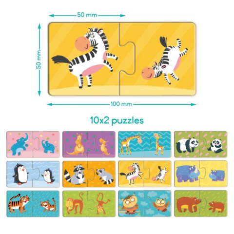 Дитячий пазл "ДУО-Мама і малюк" 300692, 24 елемента