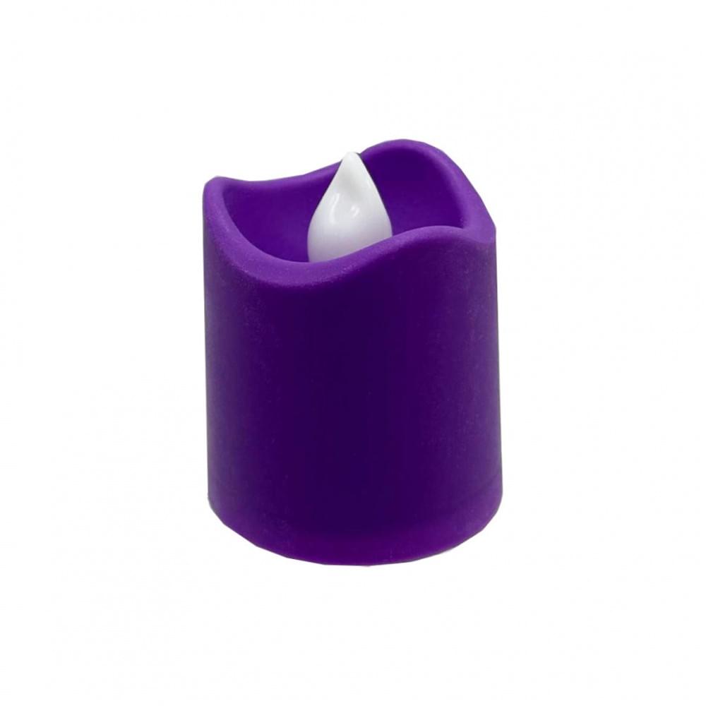 Декоративна свічка LED з полум'ям 12-67, 4 см Фіолетовий