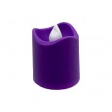 Декоративна свічка LED з полум'ям 12-67, 4 см Фіолетовий