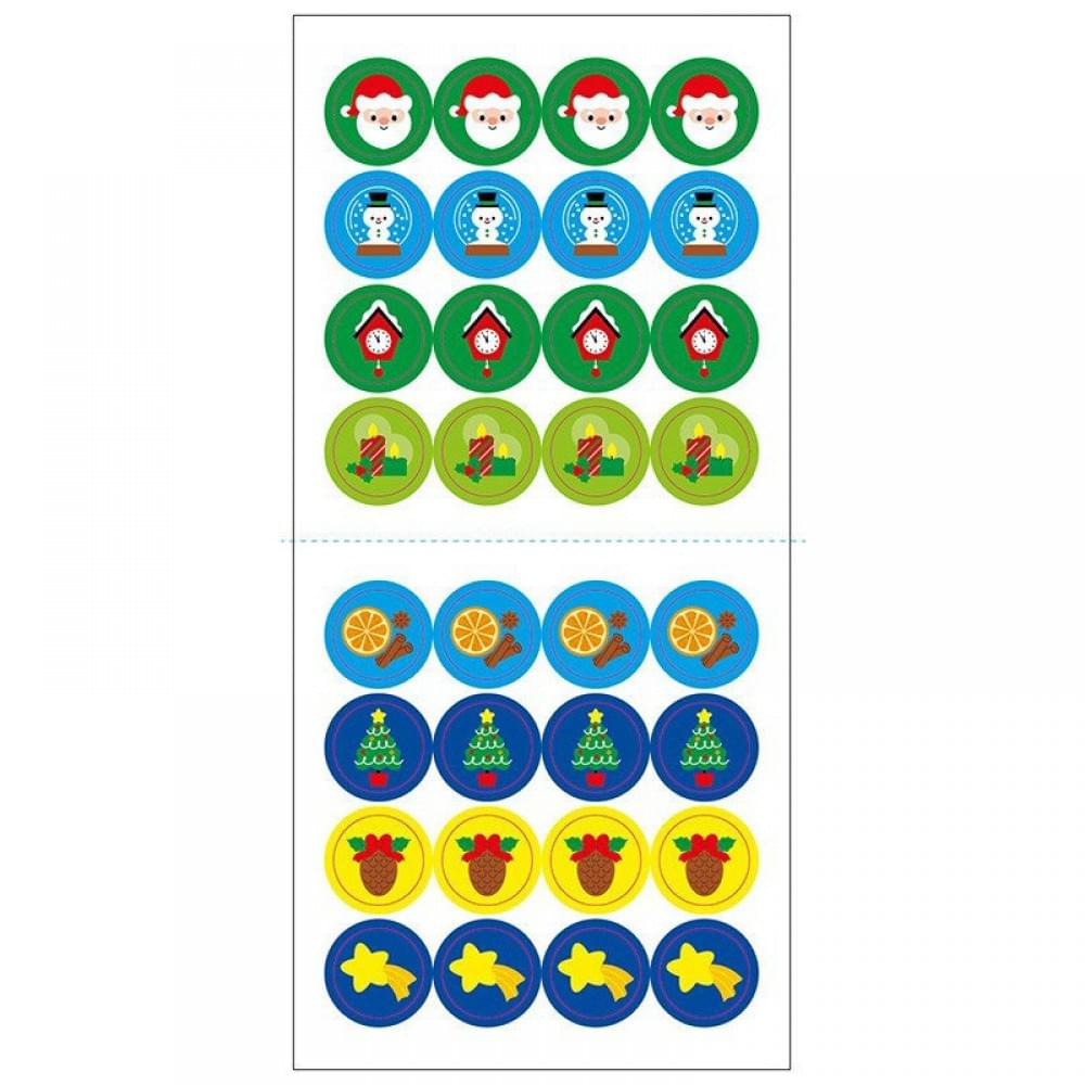 Мозаїка з наліпок для малюків "Санта" 166068, 8 сторінок Мозаїка з наліпок для малюків "Санта" 166068, 8 сторінок