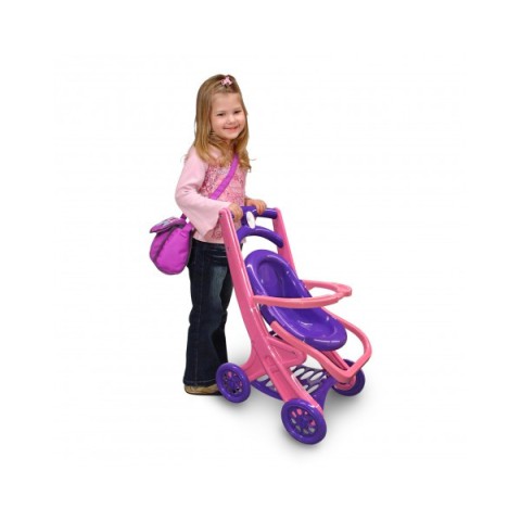 Коляска для ляльок з шезлонгом 0122/02 пластикова