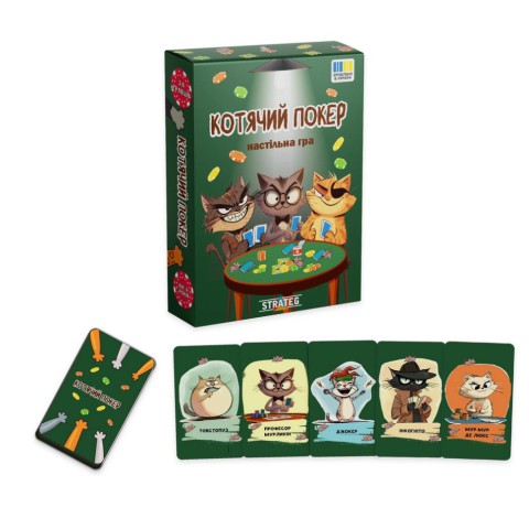 Настільна гра "Котячий покер" 30940 інструкція, гральні картки