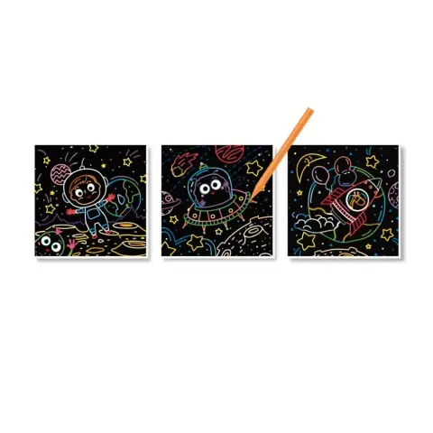 Набір для творчості гравюри "Космос" 300217, 3 гравюри в наборі