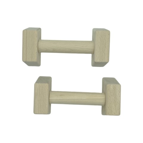 Паралетси, упори для віджимання дерев'яні Wood Gym Push Up NE-WD-20 з бука 20 см 2 шт