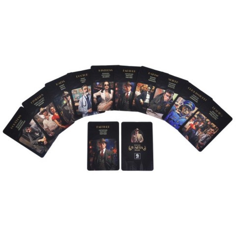 Настільна гра "Мафія Делюкс" QB701-002 з пісочним годинником, пов'язками для очей