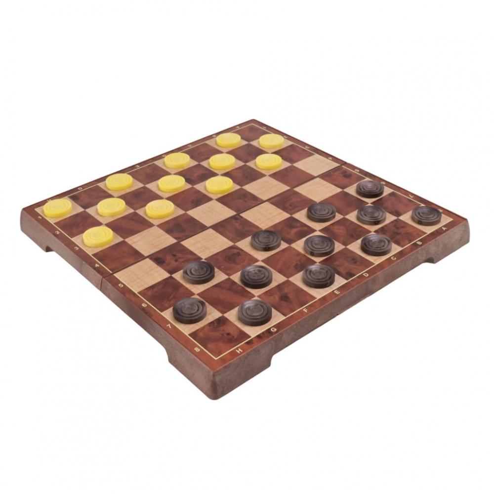 Набір настільних ігор "Магнітні шахи, шашки" 2 в 1 2258, 24х24х2,5 см