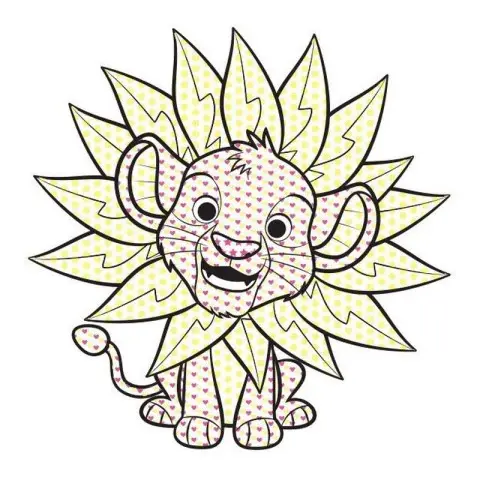 Розмальовка дитяча Кольоровий буль Disney "Маля. Король Лев" Ранок 1370008