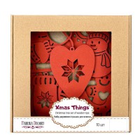 Набір ялинкових прикрас "Зимові атрибути" FDZ-533-4, 10 шт