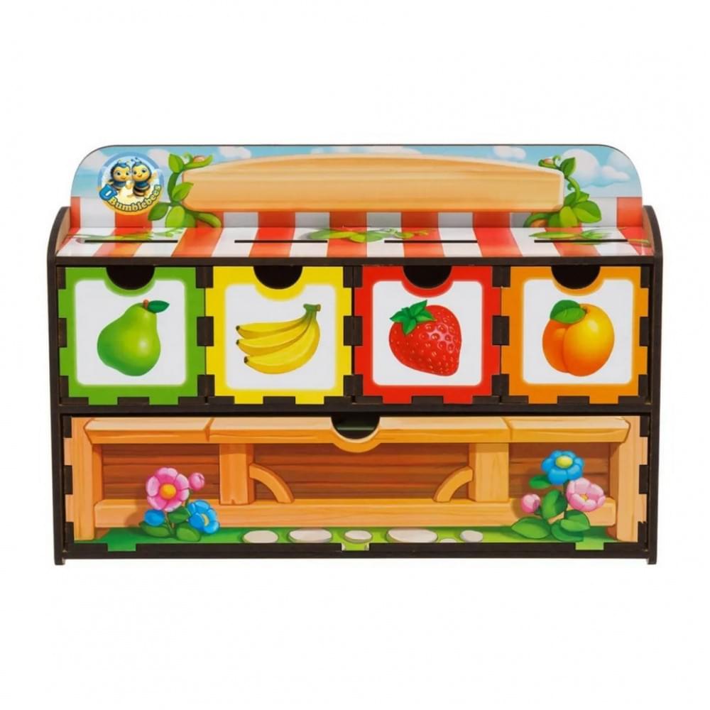 Дерев'яна настільна гра "Рахунок -2" Ubumblebees (ПСД070) PSD070 сортер-комодик