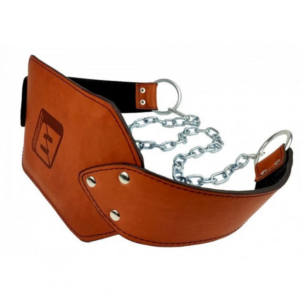 Пояс для обтяжень EasyFit EF-DBC-200-BR шкіра, до 200 кг, коричневий