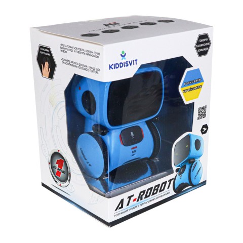 Дитяча іграшка "Інтерактивний робот" AT001-05-UKR синій, з голосовим керуванням