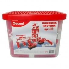 Конструктор "Пожежна частина" 013888/01 в пластиковому боксі, 248 деталей