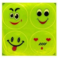 Наклейка світловідбиваюча "Смайл" 133SP-10, 4 штуки