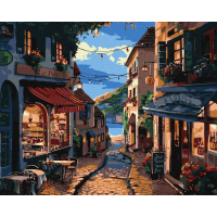 Картина за номерами "Французька вуличка" Ідейка KHO3655 40х50 см
