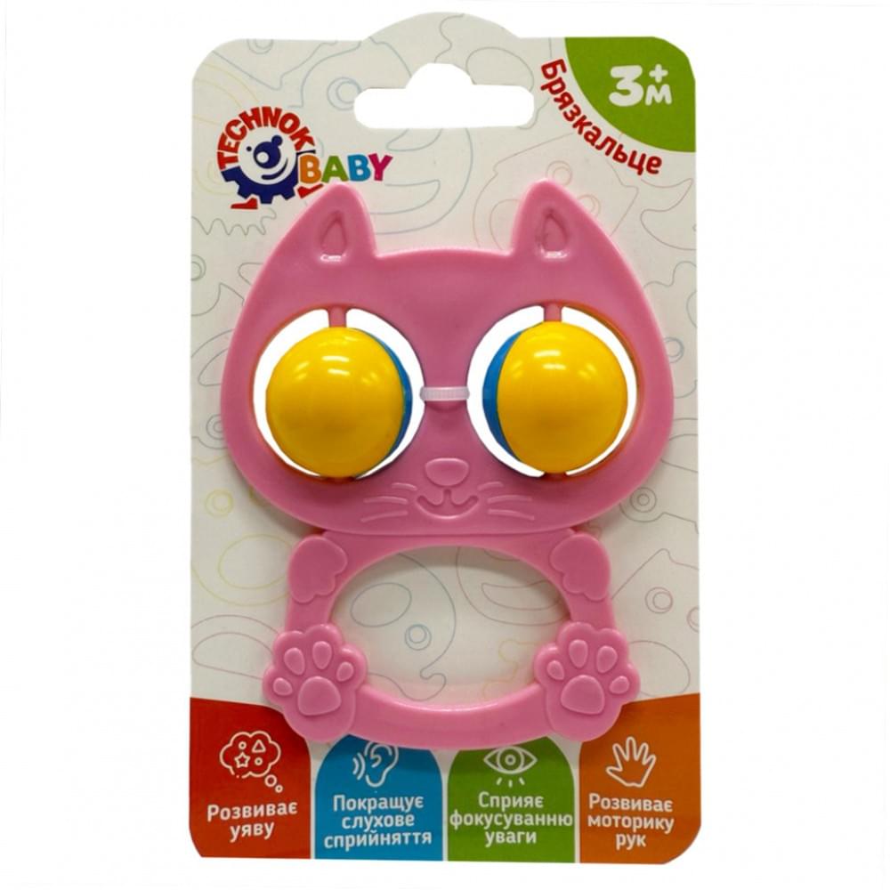 Дитяче брязкальце "Котик" 9338TXK-11 рожевий