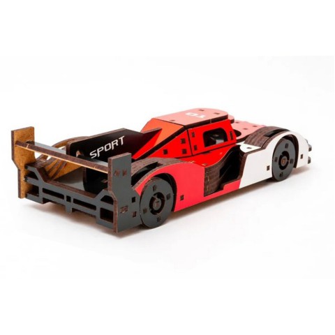 Дерев'яний 3D конструктор Racing Car Puz-01037, 146 деталей