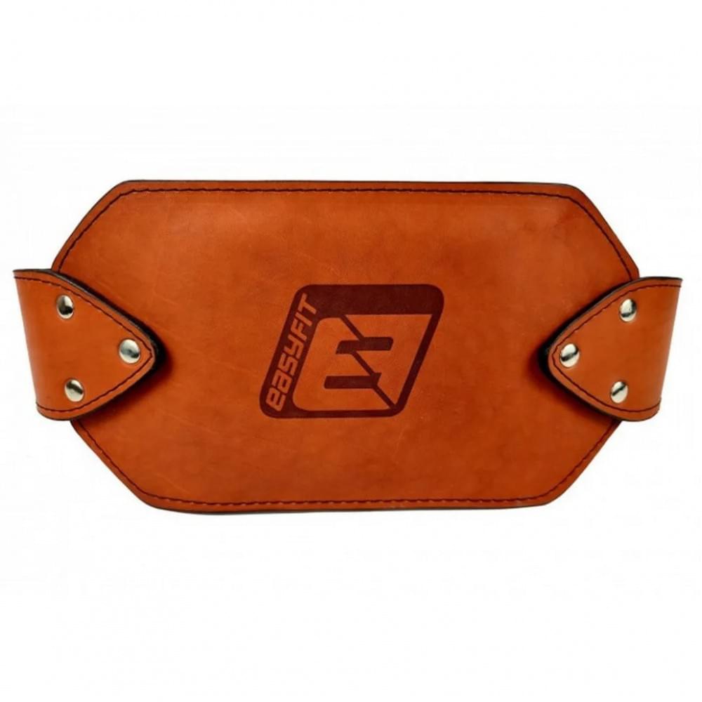 Пояс для обтяжень EasyFit EF-DBC-200-BR шкіра, до 200 кг, коричневий