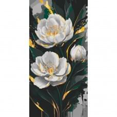 Картина за номерами "Золото півонії" 13159-AC з металізованими фарбами 40х80 см