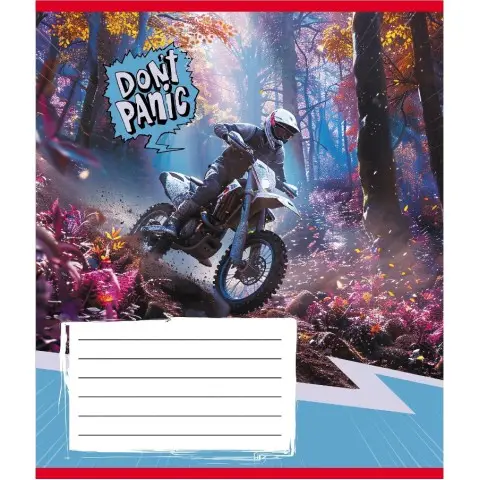 Зошит учнівський "Без паніки" 048-590173K-3 в клітинку, 48 аркушів