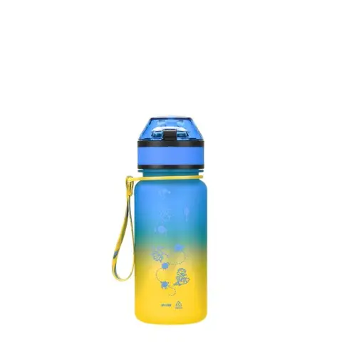 Дитяча пляшка для води LittleBig UZSPACE 3020(Yellow-Blue) 350 мл, жовто-блакитна