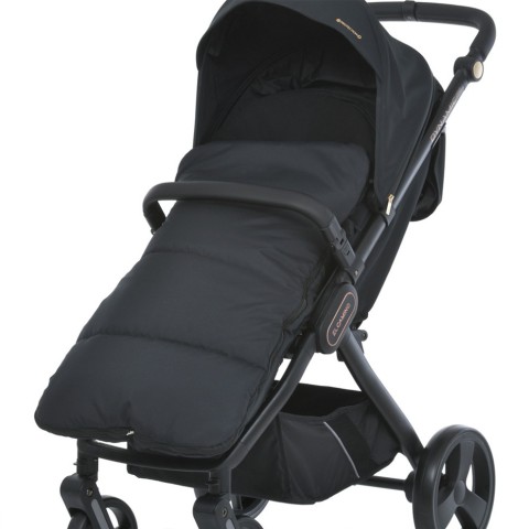 Конверт у коляску ME 1130 Footmuff Basic Black 96 х 43 см, застібки-блискавки