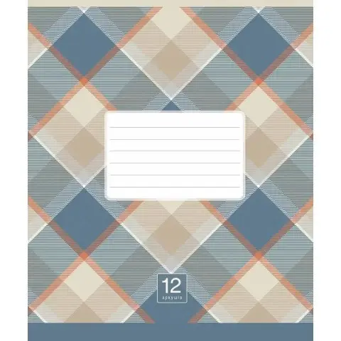Зошит учнівський "Plaid pattern" 018-3345L-2 в лінію, 18 аркушів