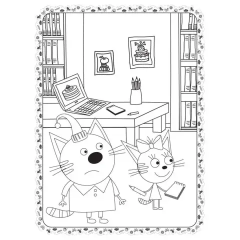 Розмальовка для дітей Три кота "Кіношедевр" 1163012 кольоровий штрих