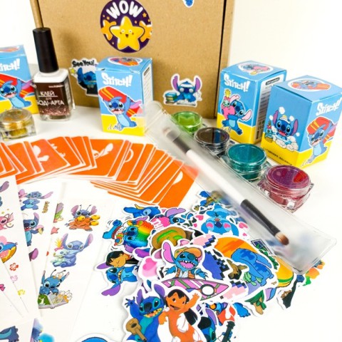 Набір для біо-тату "Wow Box Стіч " від Fresh Tattoo wow-box-stich-5 для 5 дітей