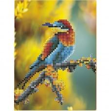 Алмазна мозаїка "Пташка" DM3004 з мольбертом 17x22.5 см