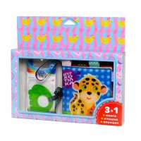 М'яка книжка-шуршалка "Леопард" Книжковий хмарочос 403778 з прорізувачем