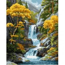 Картина за номерами "Під водоспадом осені" ©art_selena_ua KHO6411, 40x50 см
