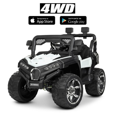 Електромобіль дитячий Джип M 4198EBLR-1 з музикою та світлом