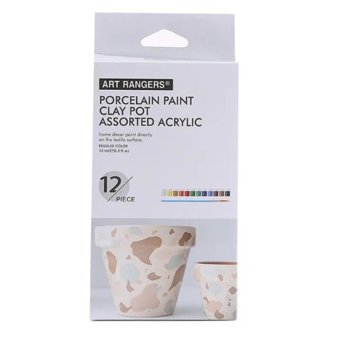 Набір акрилових фарб "Art Ranger Acrylic" A12015-3, 12 кольорів 15 мл